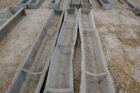 3 9' GALVANISED SHEEP GROUND TROUGHS - 6