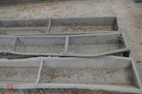 3 9' GALVANISED SHEEP GROUND TROUGHS - 7