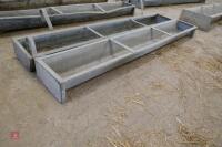 2 6' GALVANISED HOOK OVER FEED TROUGHS - 2