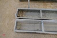 2 6' GALVANISED HOOK OVER FEED TROUGHS - 4