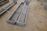 2 6' GALVANISED HOOK OVER FEED TROUGHS - 6