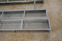 2 6' GALVANISED HOOK OVER FEED TROUGHS - 7