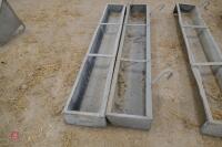 2 6' GALVANISED HOOK OVER FEED TROUGHS - 8