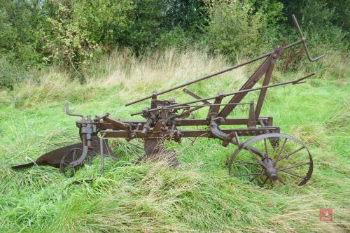 RANSOMES ORNATE HORSE DRAWN PLOUGH