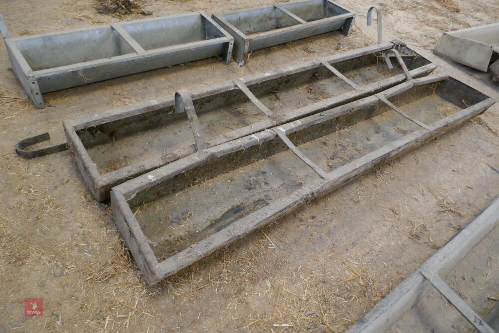 2 6' GALVANISED HOOK OVER FEED TROUGHS