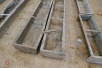 2 6' GALVANISED HOOK OVER FEED TROUGHS - 2