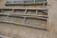 2 6' GALVANISED HOOK OVER FEED TROUGHS - 4