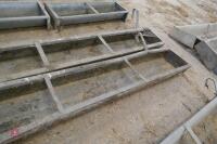 2 6' GALVANISED HOOK OVER FEED TROUGHS - 6