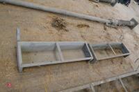 2 3' GALVANISED HOOK OVER FEED TROUGHS - 2