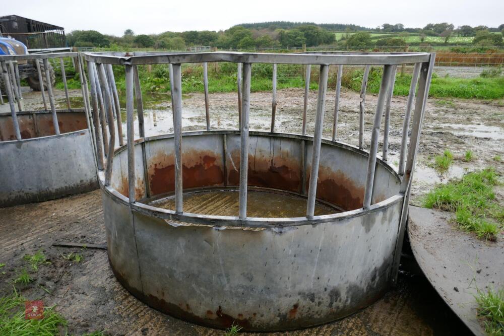 GALVANISED CATTLE ROUND FEEDER