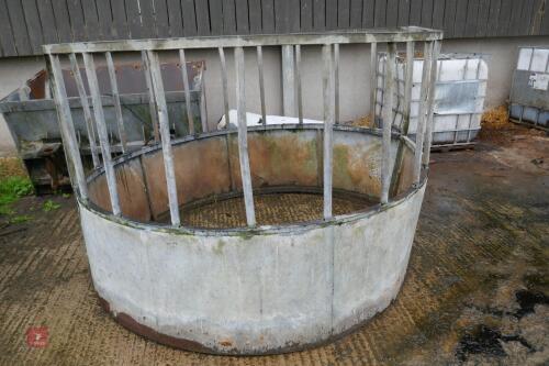 GALVANISED CATTLE ROUND FEEDER