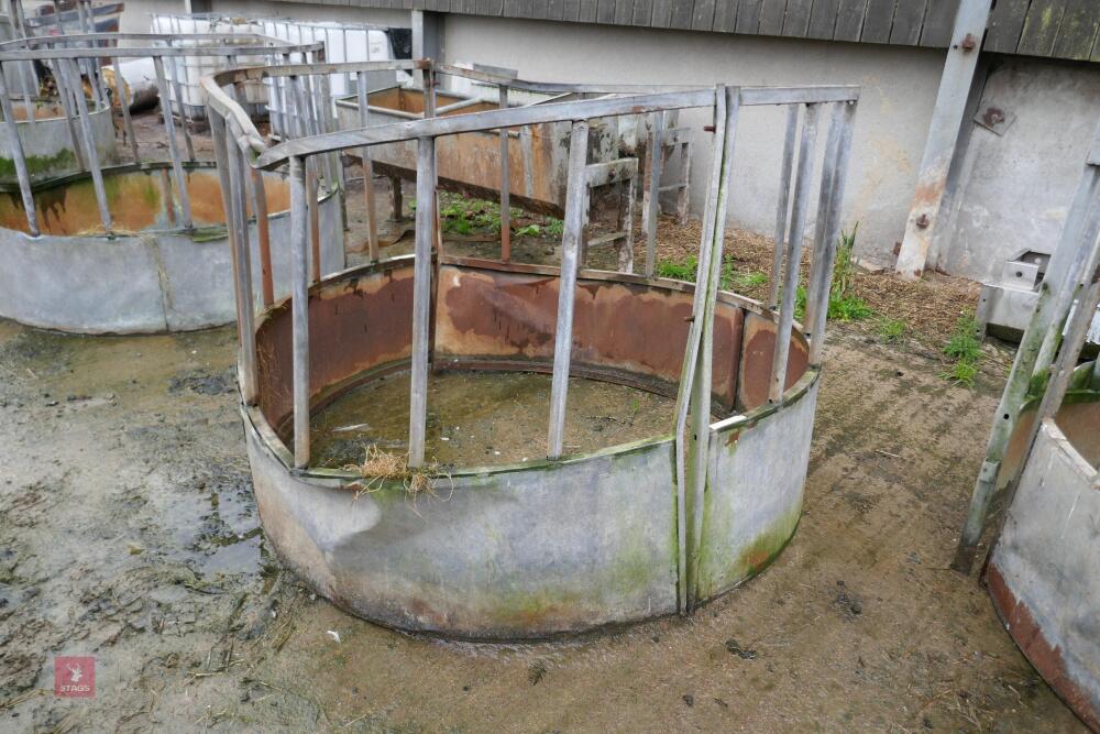 GALVANISED YEARLING CATTLE ROUND FEEDER