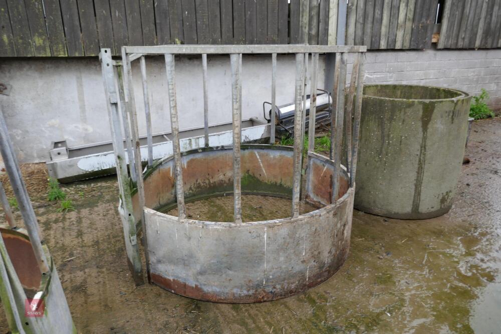 GALVANISED YEARLING CATTLE ROUND FEEDER