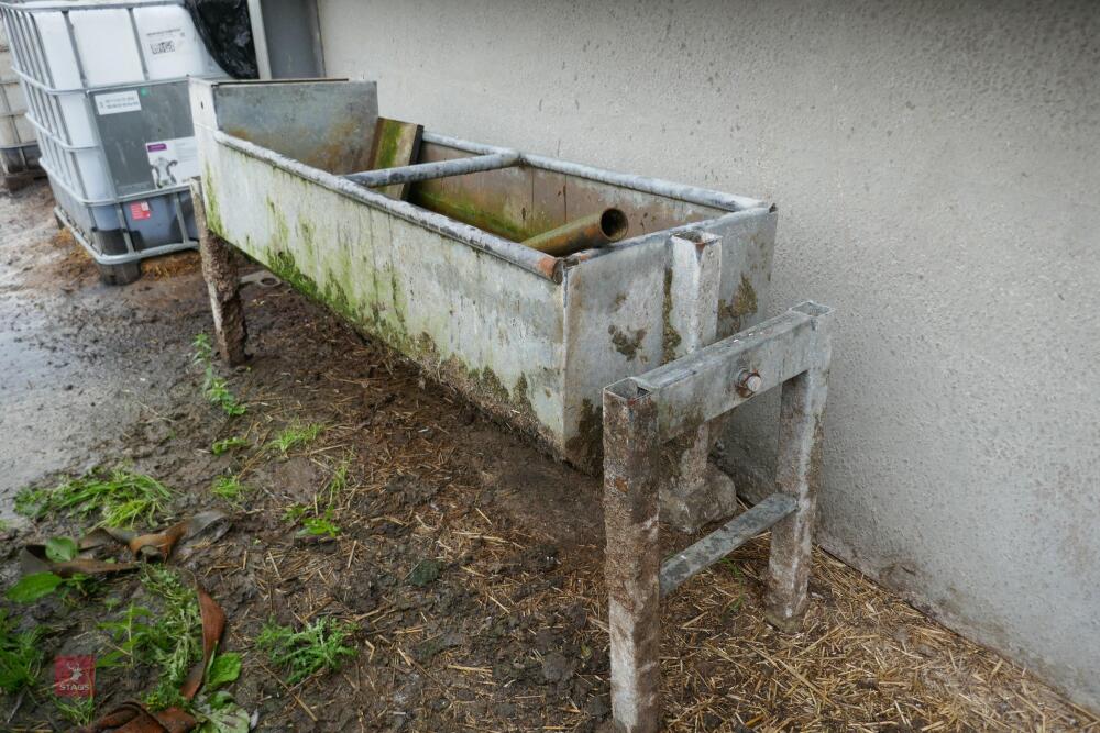 6' ROLLOVER GALVANISED WATER TROUGH