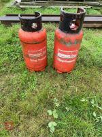 2 X 18KG BLACKTOP PROPANE BOTTLES