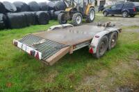 3.8M X 1.8M TWIN AXLE WINCH TRAILER - 3