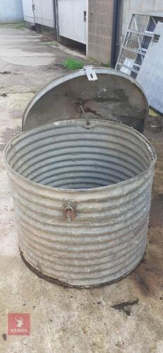 OLD FEED BIN WITH LID