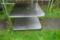 STAINLESS STEEL CORNER SHELVING UNIT - 5