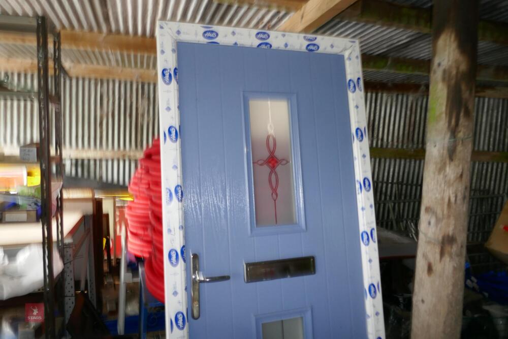 PALE BLUE COMPOSITE FRONT DOOR