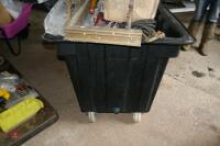 BLACK PLASTIC MOBILE BIN - 3