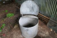 GALVINISED CORN BIN 22'' TALL