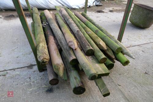 24 WOODEN FENCE STAKES