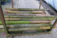 24 WOODEN FENCE STAKES - 4