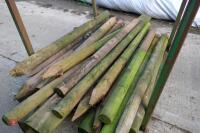 24 WOODEN FENCE STAKES - 8