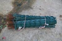 57 GREEN PLASTIC ELECTRIC FENCE STAKES - 6