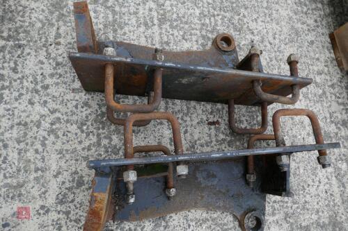 PAIR JCB BOLT ON BRACKETS