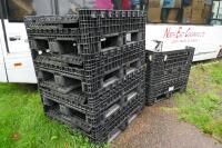 5 PLASTIC FOLDING COLLAPSIBLE CRATES - 3