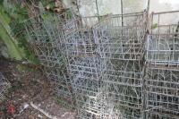 10 X VINTAGE METAL MILK CRATES - 2