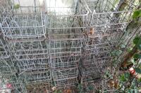 10 X VINTAGE METAL MILK CRATES - 3