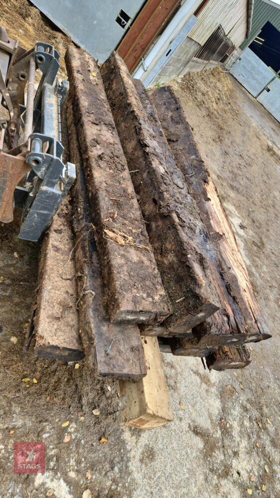 11 USED RAILWAY SLEEPERS