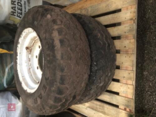 PAIR OF TRAILER/IMPLEMENT WHEELS & TYRES