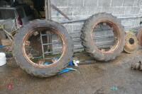 2 DAVID BROWN WHEELS & TYRES