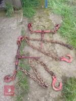 PAIR OF TIE DOWN CHAINS FOR LORRY