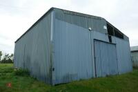 45' X 45' STEEL FRAMED SHED - 18