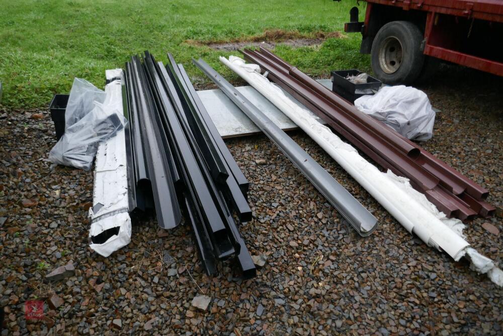 LARGE QUANTITY OF PLASTIC GUTTERING