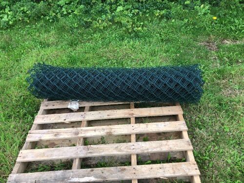 PART ROLL OF PLASTIC COATED CHAIN LINK