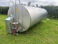 8000L STAINLESS STEEL BULK MILK TANK