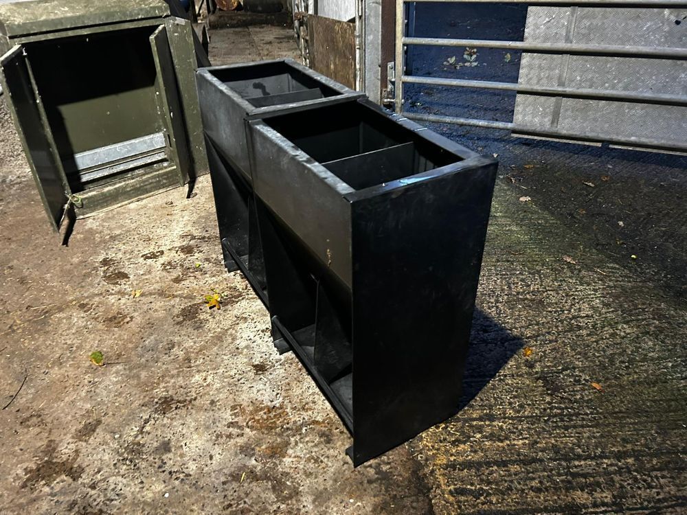 2 2' X 3' X 15'' PLASTIC PIG TROUGHS