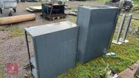 2 METAL SHELVING UNITS - 3