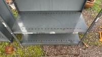 2 METAL SHELVING UNITS - 4