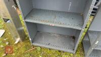 2 METAL SHELVING UNITS - 5