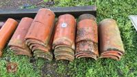 QTY OF ROOF RIDGE TILES - 3