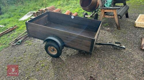 5' X 3' WOODEN CAR TRAILER