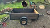 5' X 3' WOODEN CAR TRAILER - 2