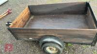 5' X 3' WOODEN CAR TRAILER - 7