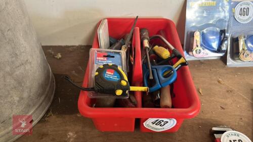 BOX OF HAND TOOLS